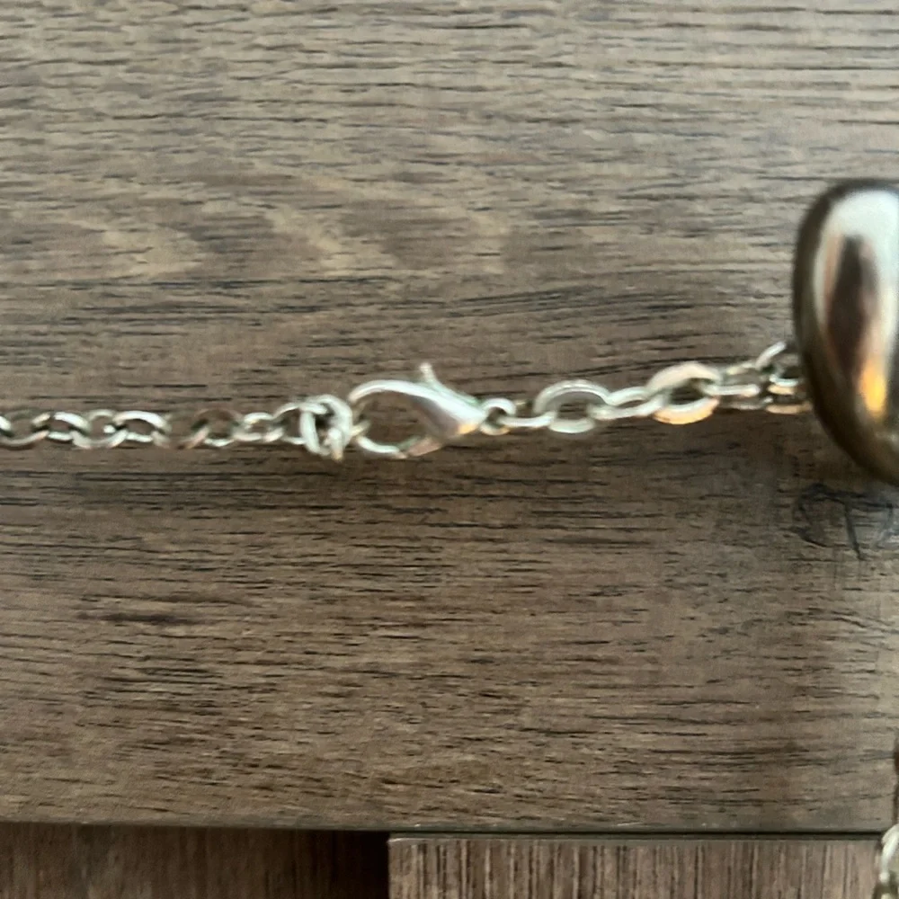 Silver Multi-Ring Layered Necklace Women's Jewelry 2 Strand Chain